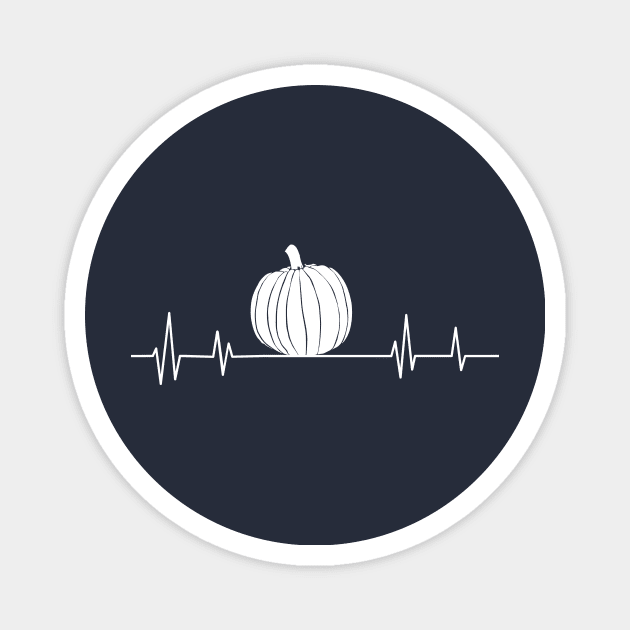 pumpkin heartbeat ,halloween heartbeat Magnet by mezy